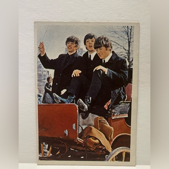 Beatles Diary Trading Card Topps Brand 56 A signed George 1960's - Picture 1 of 2